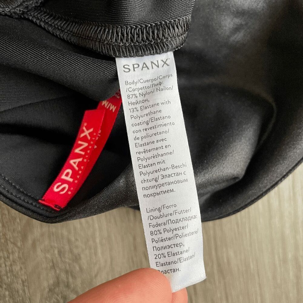 Spanx Faux Leather Leggings Medium​​​​ - Picture 7 of 9